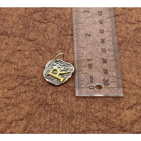 Vintage Waxing Poetic Bohemian Initial charm - Picture 5 of 13